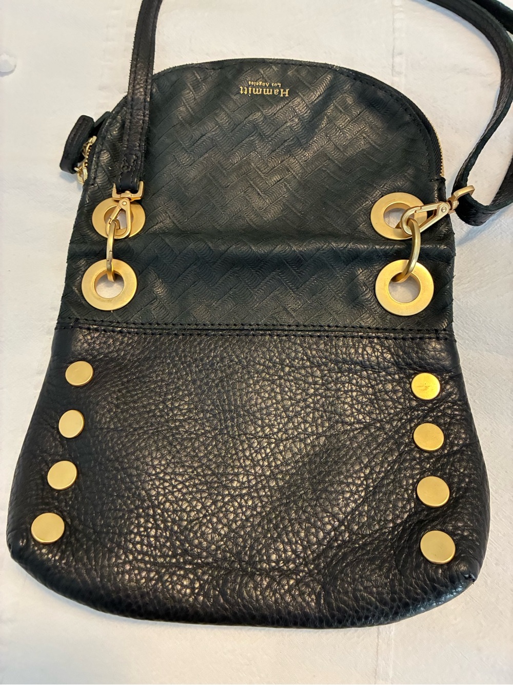 Hammitt Black Leather Crossbody Bag. Never used. - Picture 4 of 8